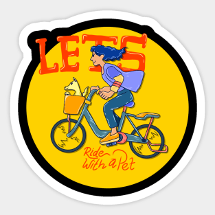 Riding With a Pet Sticker